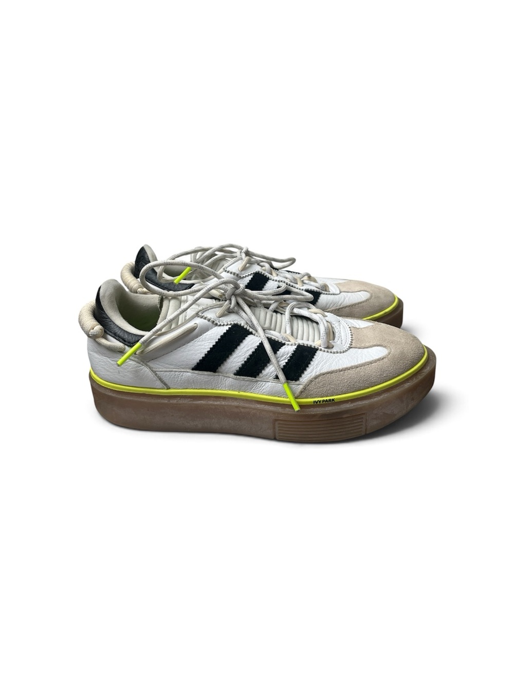 Adidas ivy park sneakers white and black with gum bottom